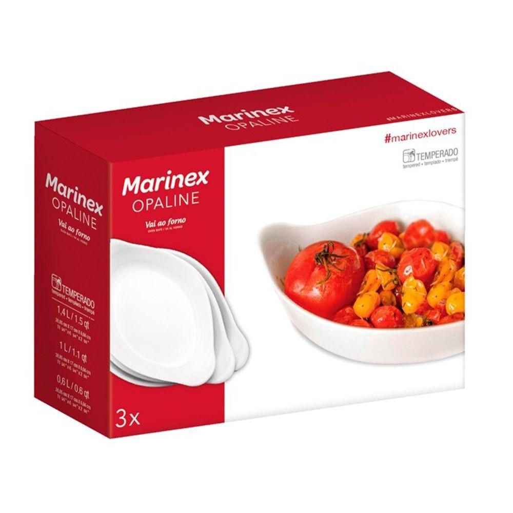 Juego de 3 Fuentes Marinex Opaline