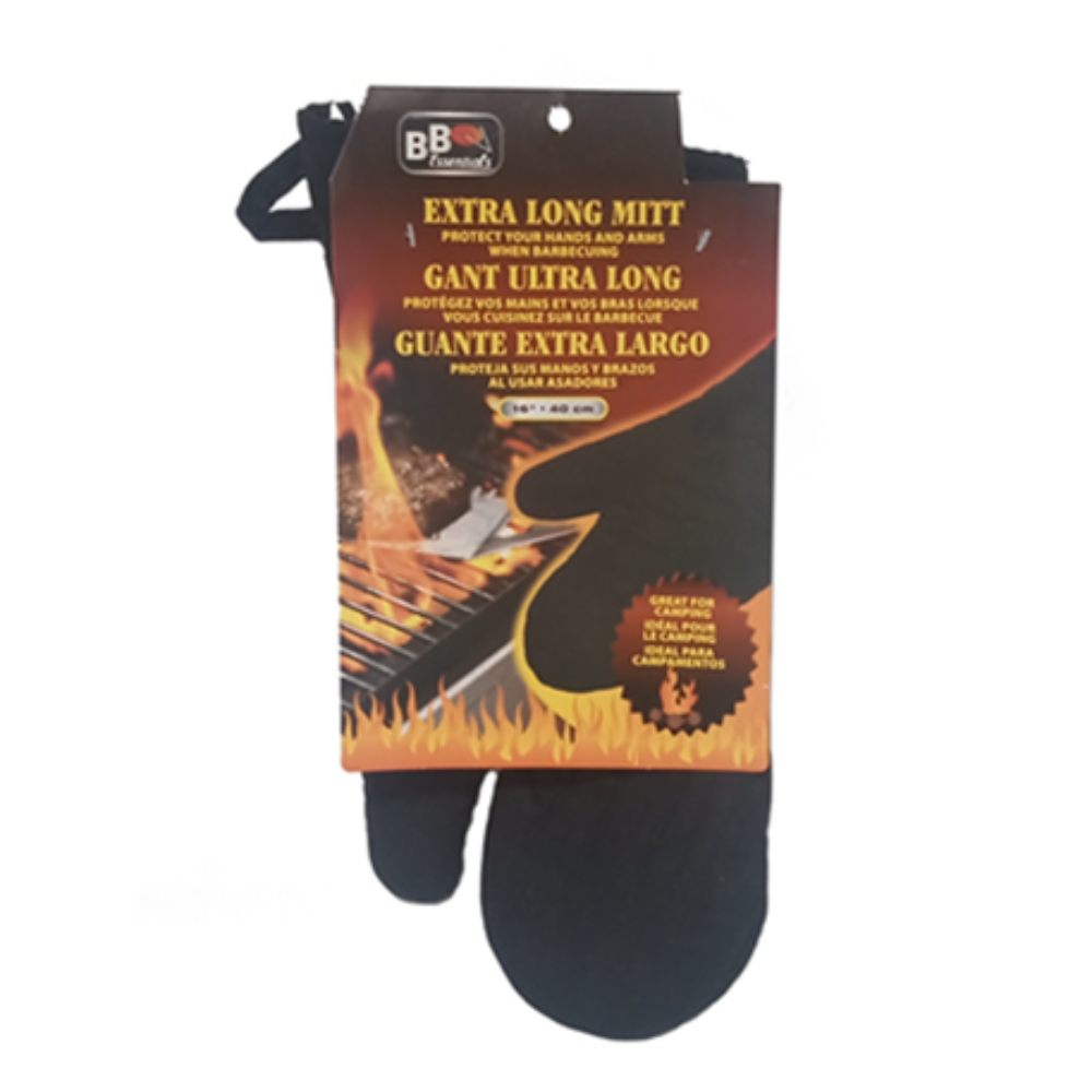 Guante para Parrillas BB Essentials Extra largo Negro