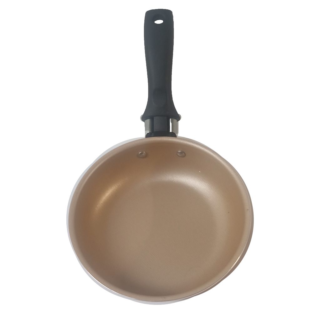 Sartén 13 Cm Antiadherente Tramontina Turim Rojo Y Oro Viejo