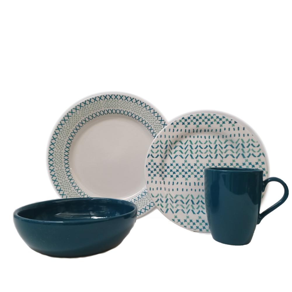 Vajilla Corona Modelo Zulu 16 Piezas