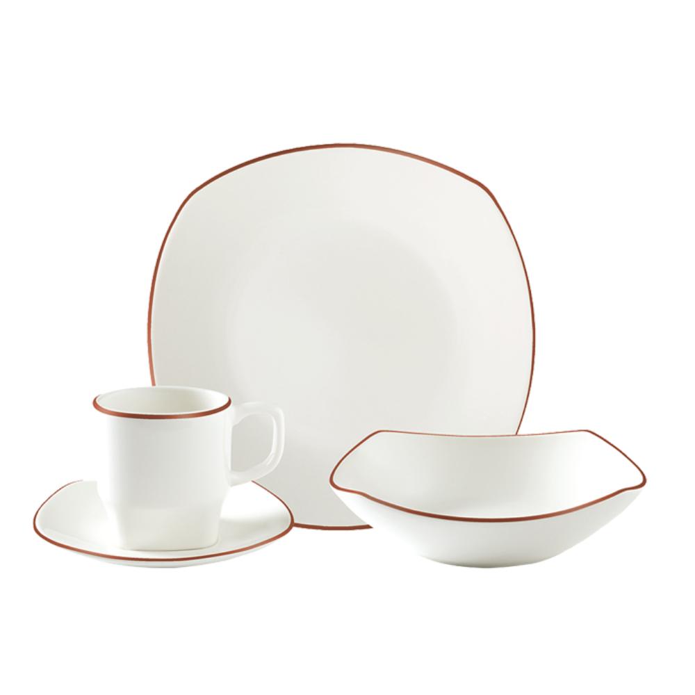 Vajilla Corona Modelo Zurich 16 Piezas