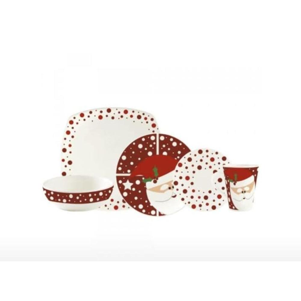 Vajilla Corona Modelo Navidad 20 Piezas