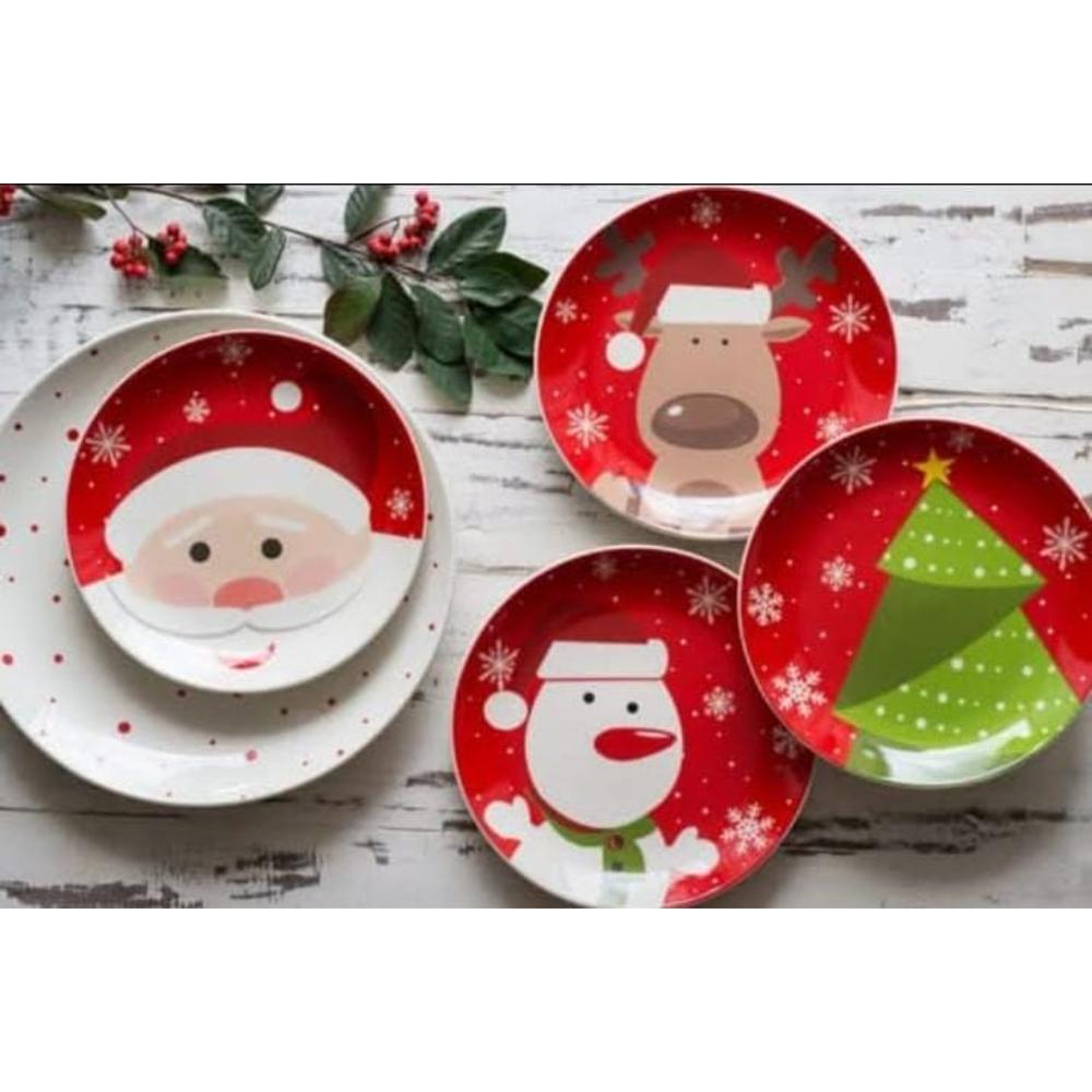 Vajilla Corona Modelo Navidad 5 Piezas