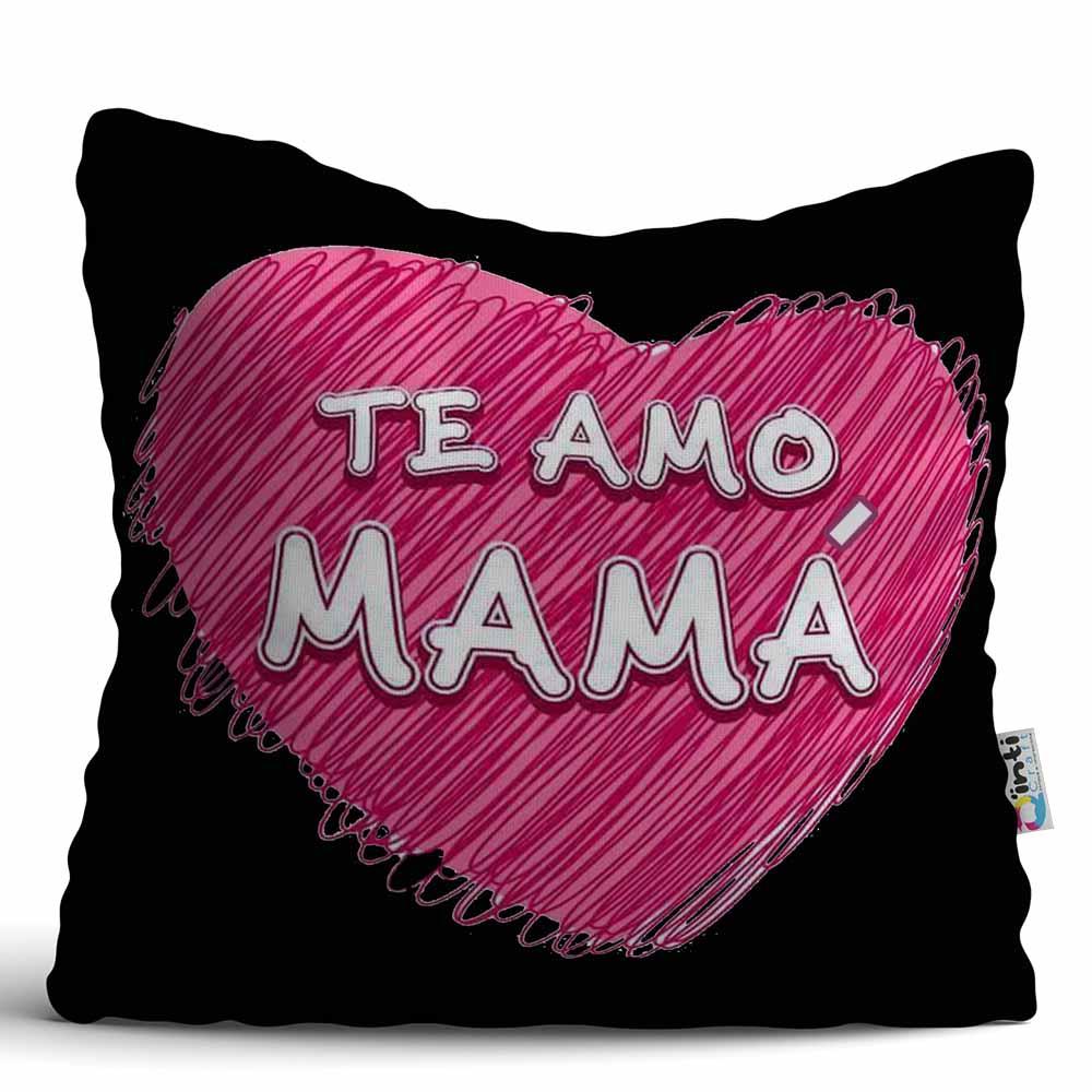 Cojín De Tela Estampado Qinti Te Amo Mamá 35x05x25cm