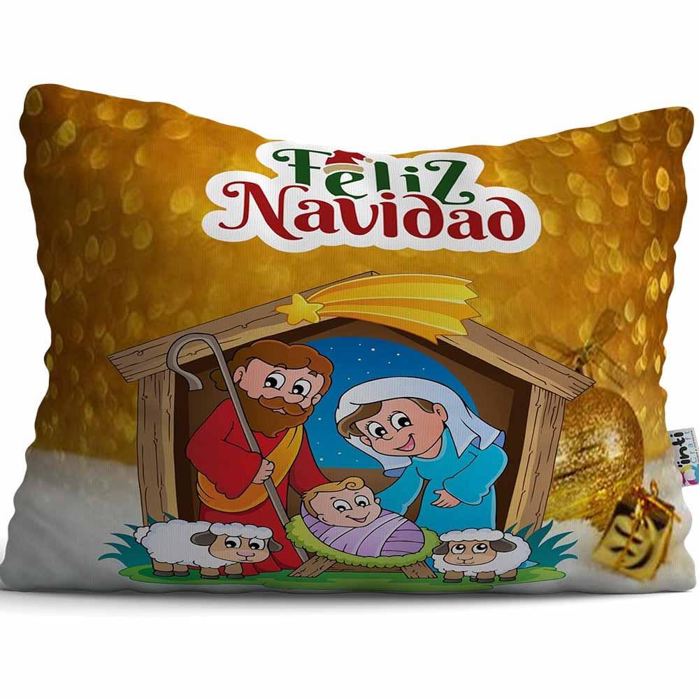 Cojín De Tela Estampado Qinti Nacimiento 35x05x25cm