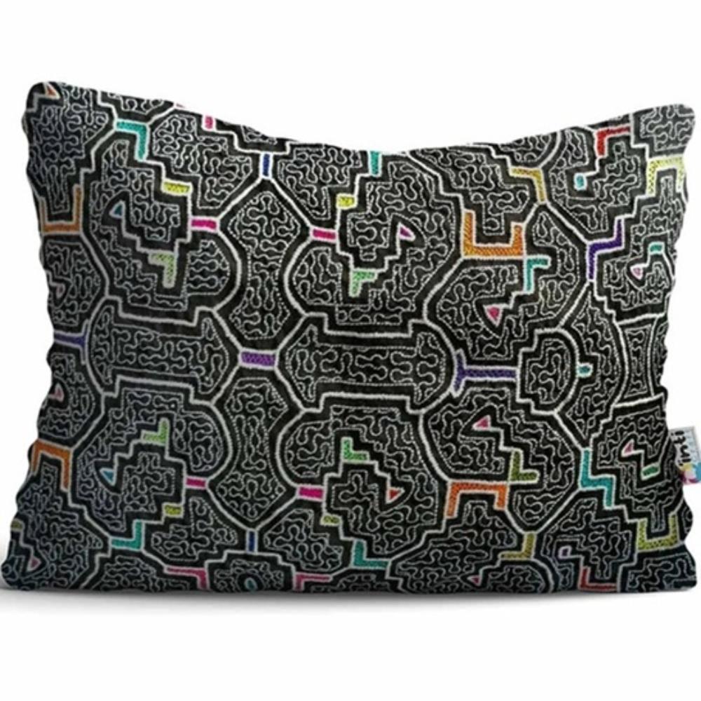 Cojín De Tela Estampado Qinti Amazónico 35x05x25cm