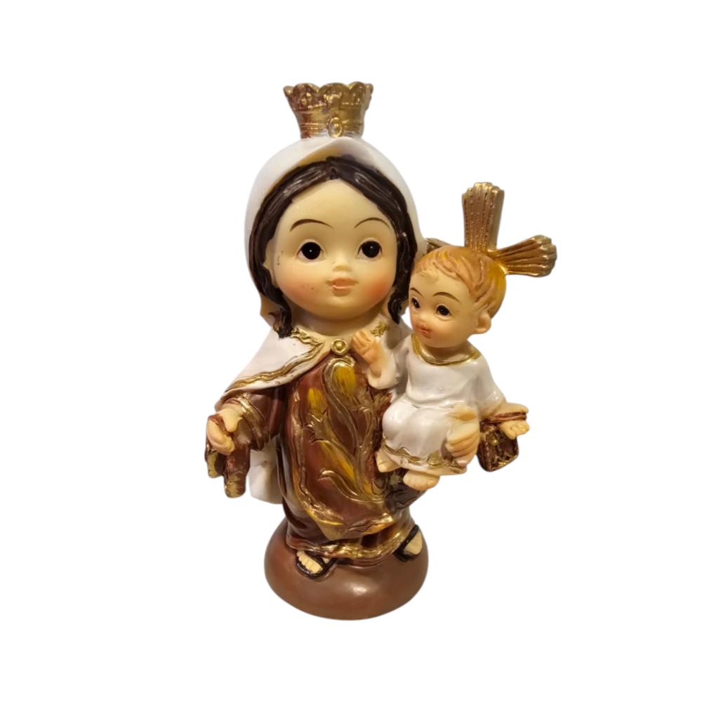Adorno Religioso Virgen del Carmen y Jesús Niños Tamaño 1 