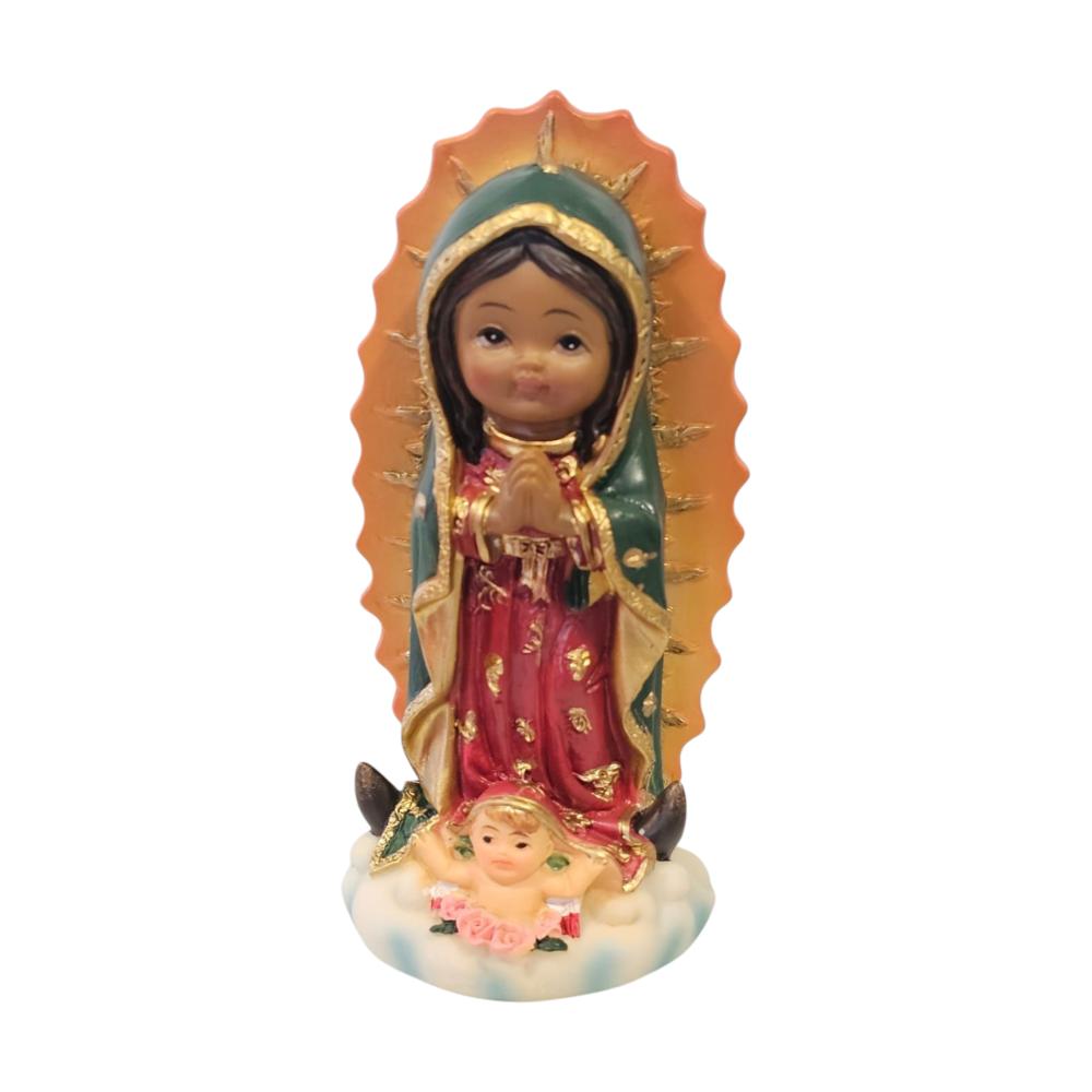 Adorno Religioso Virgen de Guadalupe Niña Tamaño 2 