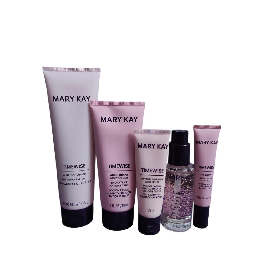 Set Facial TimeWise Mary Kay x 5 Unidades Piel Combinada A Grasa